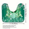 4Pcs Bathroom Shower Curtain Set Butterfly   Bathroom Curtain With 12 Hooks Non Slip Rugs Toilet Cover Mat Bathroom Partition