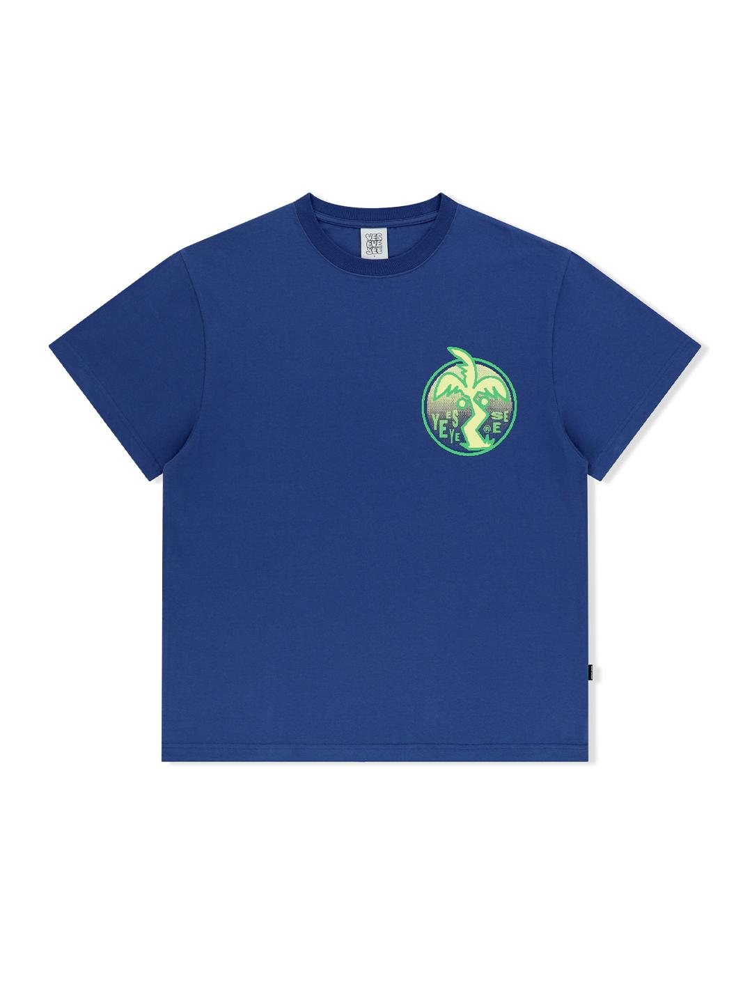 Yes Ic Y.E.S Palm Tree Tee Cobalt Blue Cobalt Blue/S