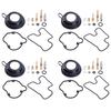 4Pcs Carburetor Diaphragm Repair Kits Carb Rebuild Kit Compatible for CB600F Hornet 1998-2006 Replace 23657468