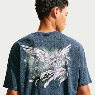 Nike Sportswear T Shirts Men's Midnight Blue Crew Neck