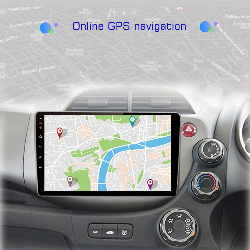 2din 8G+128G 10 inch HD IPS Car Radio Multimedia Player Carplay Auto GPS Navigation DSP BT NO DVD For HONDA FIT JAZZ 2007-2013