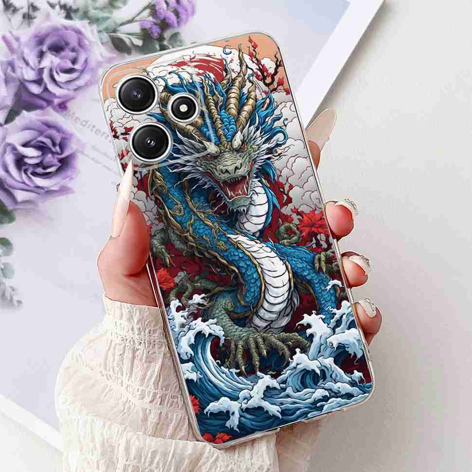 For Xiaomi Redmi Note 12R 5G Case Summer Little Daisy Lemon Soft Silicone TPU Cases For Redmi Note12R NOTE12R 23076RA4BC Shell