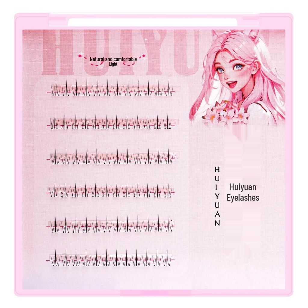 Huiyuan Fox Style Self-Adhesive Stemless Sunflower and Little Fire Lower Eyelashes