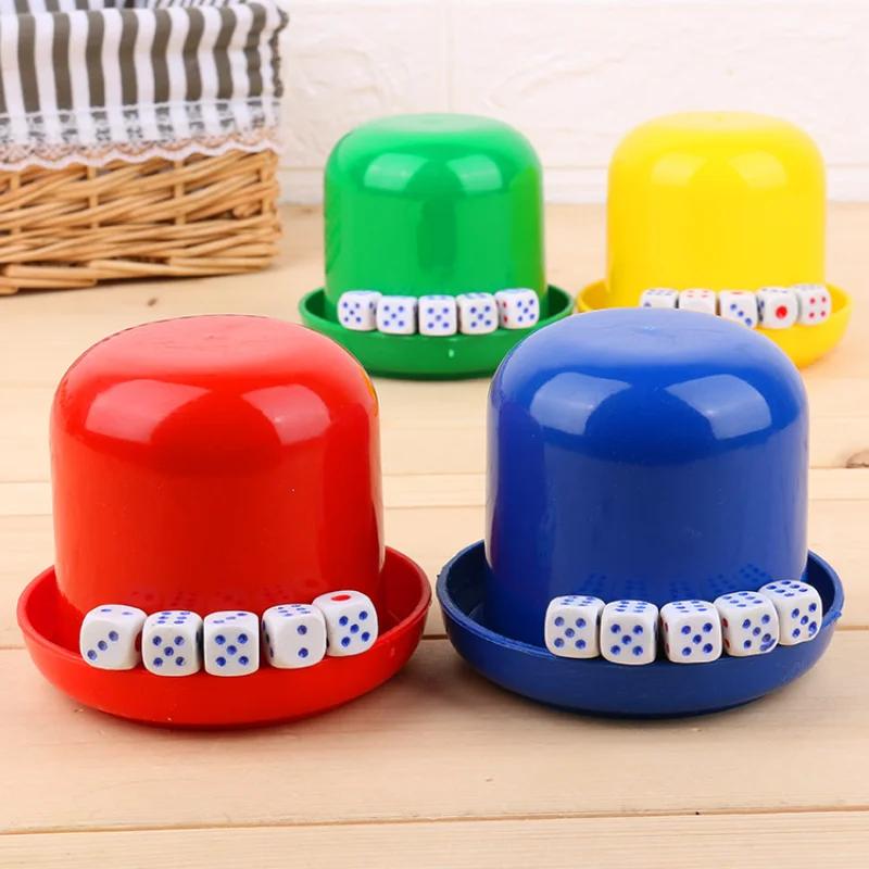 2026 New One-piece set Gaming Dice Set Plastic sieve shake cup tabletop game toys