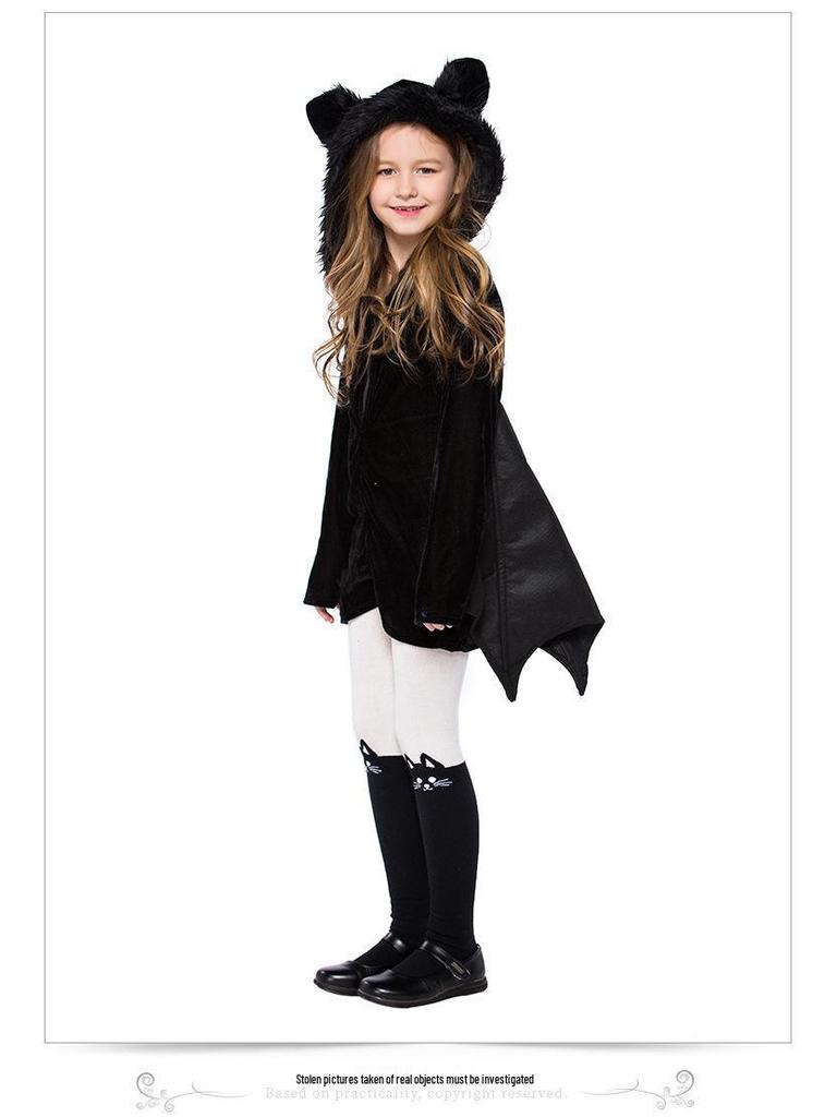 Girls' Bat Halloween Cosplay Costume for Stage Performance & Masquerade Party
