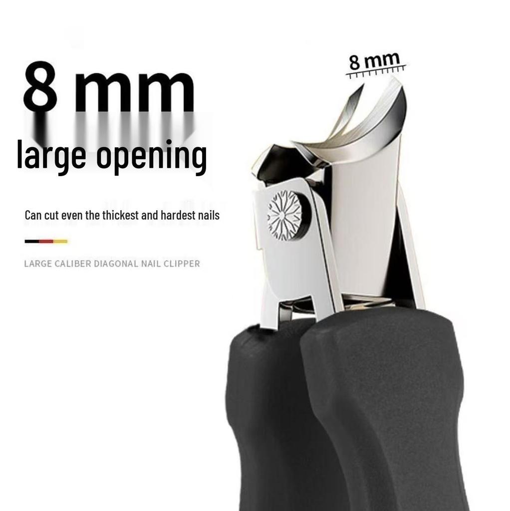 Slanted Edge Ingrown Toenail Clipper Set with Anti-Splash Pointed Clippers, for Home Manicure Use