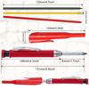 Woodworking Mechanical Pencil, 2.8mm Solid Lead with Protective Cap, Deep Hole Marking Tool for Architects & Carpenters