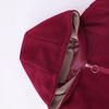 Langsha Women's Embroidered Corduroy Hooded Jacket for Seniors