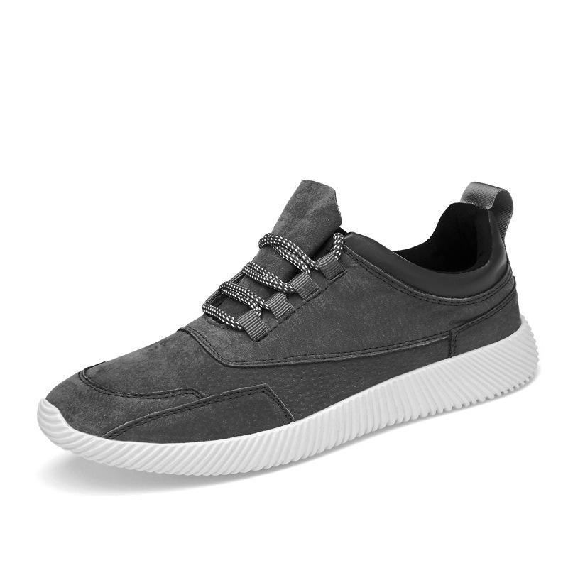 

Мужская обувь из натуральной кожи, весенняя модная обувь для активного отдыха, кроссовки, мужская повседневная обувь, универсальная обувь для сноуборда, кроссовки для бега 44 серый