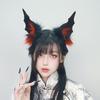 1Pc Faux Furs Bat Ears Headband Hairband Devil Tail Demons Costume Accessories for Carnival Halloween Cosplay Party Props