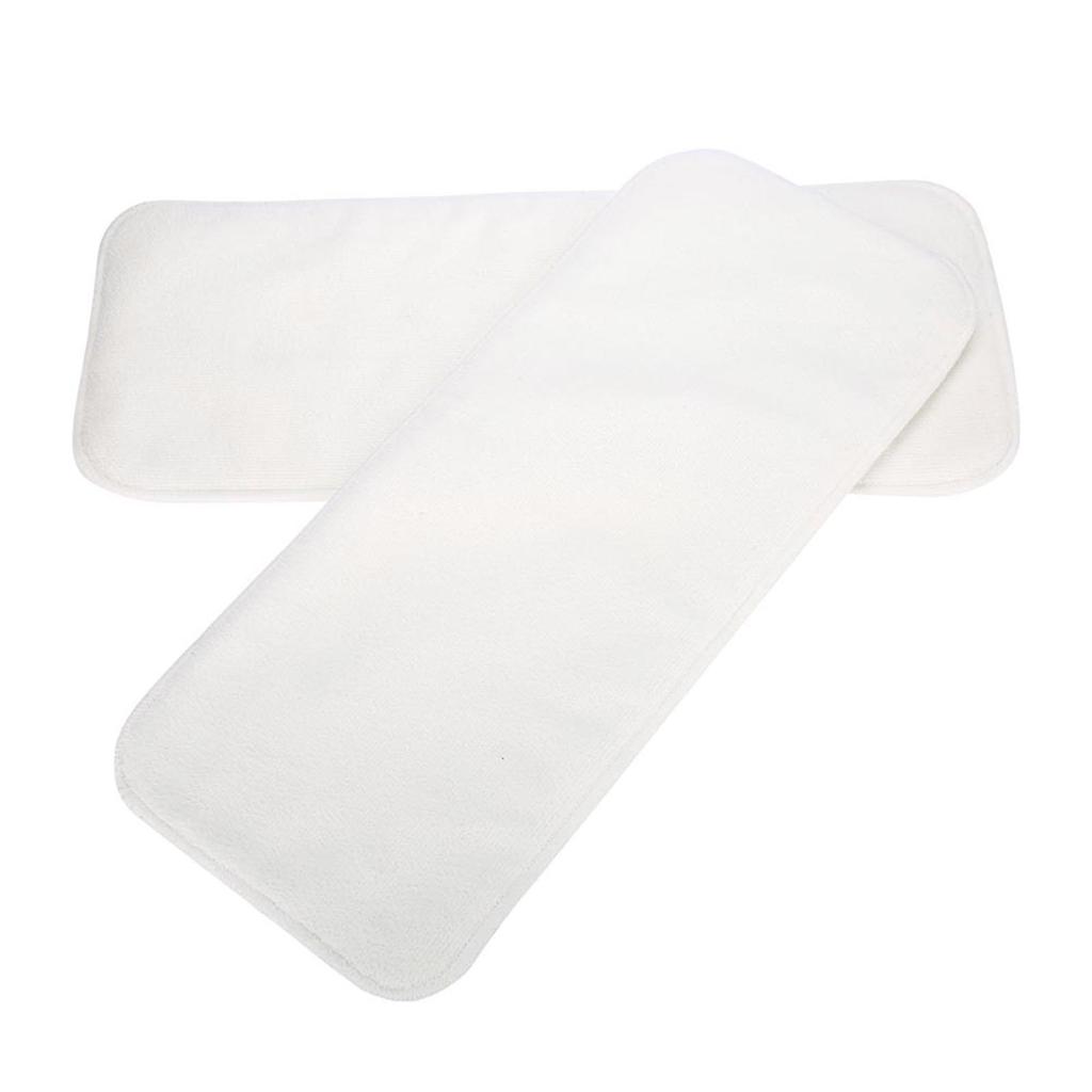 2 Pezzi Inserto Pannolino Lavabile Riutilizzabile Morbido Fodera Pannolino
