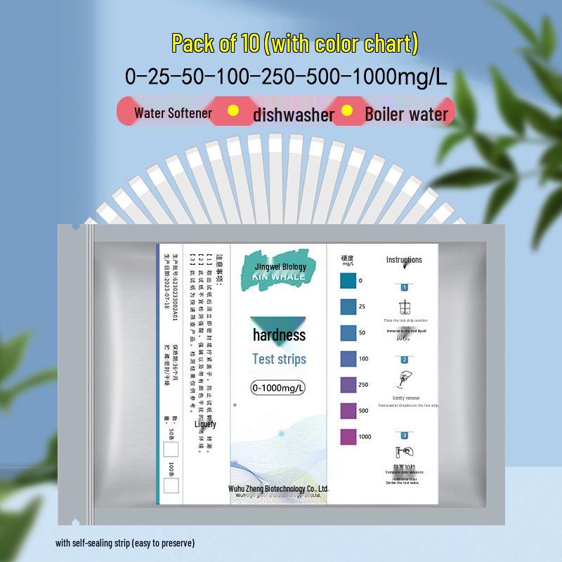 Rapid Water Hardness Test Strips for Boilers and Soft Water Systems