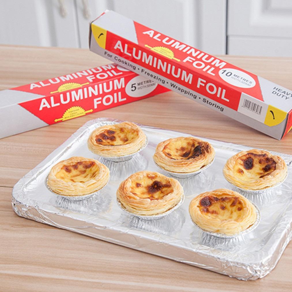 10m Thickened Aluminum Foil for Baking & BBQ - Disposable Kitchen Foil Paper