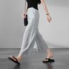 SOFSIL Damen Cropped Jacquard Weite Hosen