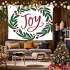Merry Xmas New Year Background Cloth Hanging Cloth Bedroom Bedside Decorative Wall Cloth Rental Dormitory Tapestry