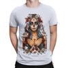 Gothic Sugar Skull Woman Portrait TShirt Dark  Ornate Day of the Dead DT2382