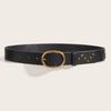 Punk Style Waistband Star Studded Pu Leather Belt Korean Version Jeans Sash Fashionable Decorative Pants Belt