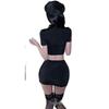 Seductive Police Uniform Lingerie Set: Temptation Skirt for Nightclub Flirting