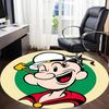 1pc Popeye Sailor Office Round Area Rug, Under Office Chairs Bedroom Living Room Home Decor, Room Deco