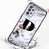 Letters Flower English Marble Phone Case For Samsung A17 A07 A55 A35 A25 A15 A05 A33 A31 A23 A21s A13 A41 A73 A53 A51 A71 Cover