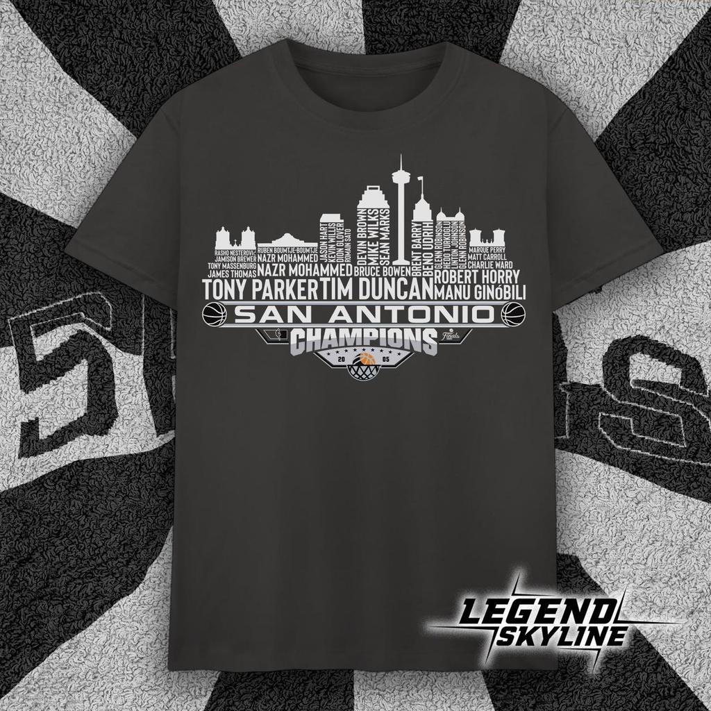San Antonio Dream Team Basketball Champions 2005, San Antonio City Skyline Shirt and kids tshirt
