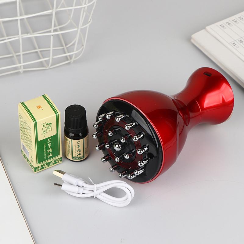 Electric Meridian Brush Anti Cellulite Gua Sha Body Massager Vibrate Microcurrent Hot Compress Scraping Lymphatic Drainage Care