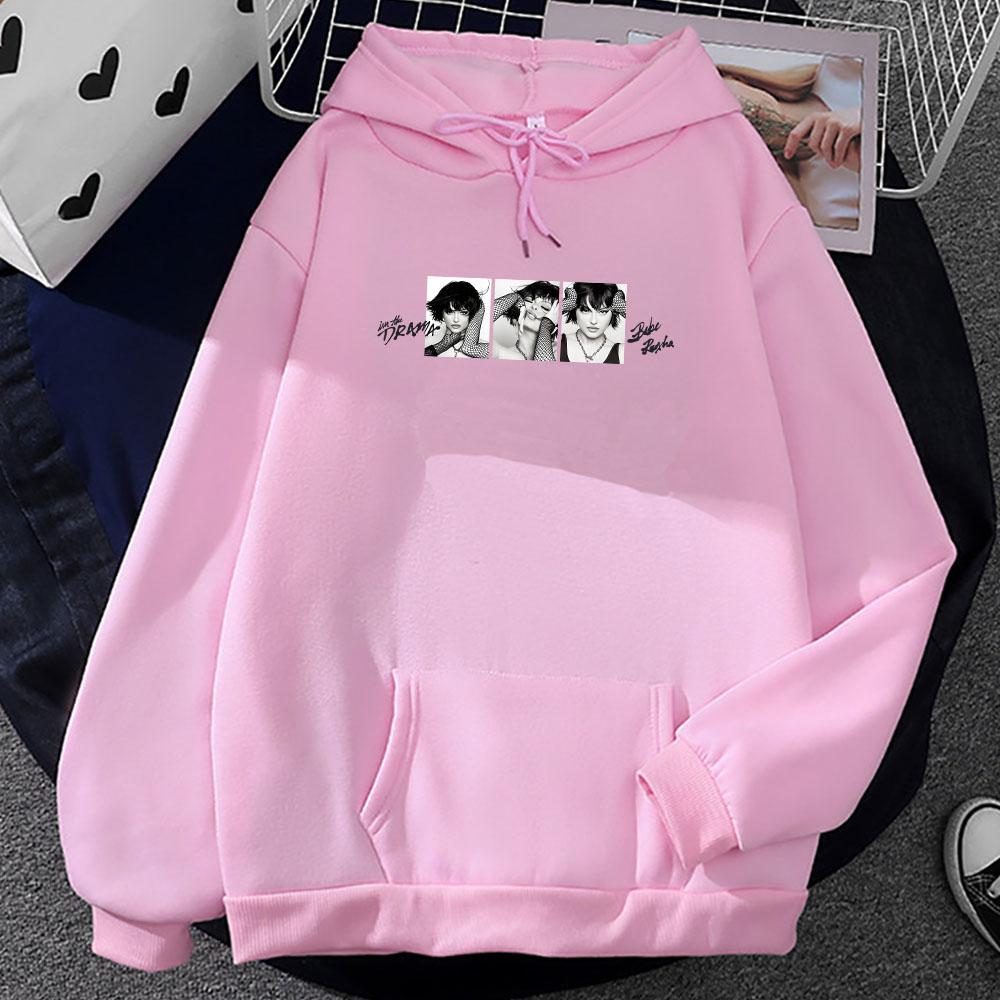I'm The Drama Album Hoodie Bebe Rexha  Men Streetwear Sudaderas Winter Comfortable Long Sleeve Pullovers Hoodies