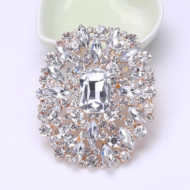 Fashion Creative Personality Crystal Glass Brooch Corsage Women'S Clothing Accessories