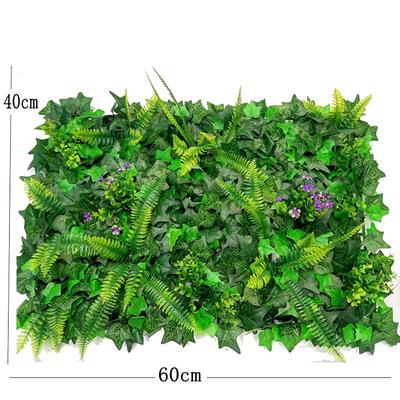 60X40CM Artificial Green Wall Landscape Home Garden Jungle Decoration Super Plants Plastic Lawn Plant Hanging Grass Wall Panels
