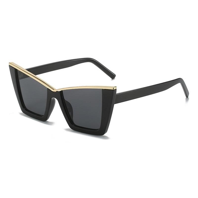 

Качественные винтажные солнцезащитные очки «кошачий глаз» для женщин, модные ретро-солнцезащитные очки «кошачий глаз» с защитой UV400 для вождения в отпуске as shown чёрный