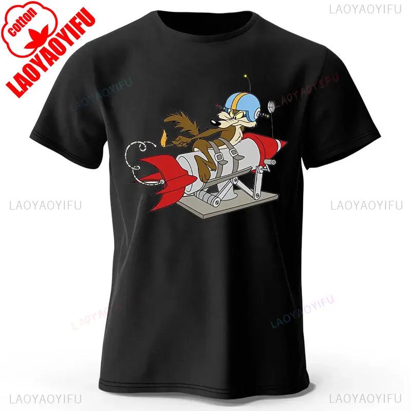 Grafická trička Wile E Coyote Pánská Dámská Y2K Manga Streetwear Topy Anime Oblečení Móda Harajuku Estetické Ležérní Tričko Camisetas
