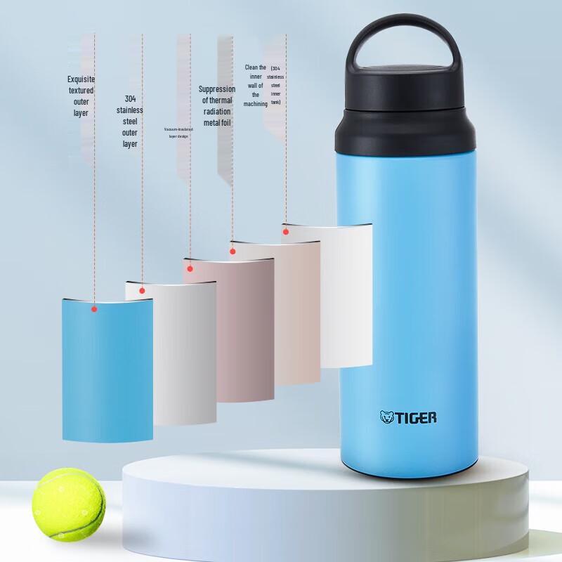 TIGER MCZ-S060 Portable Insulated Outdoor Water Bottle 600ml