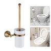 Elegant Wall Mounted Toilet Brush Holders Vintage Bathroom Decors Strong Proof Toilets Brushes Organizers for Home