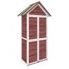 Tool Shed Mocha 89x52.5x175 Cm Solid Pine Wood