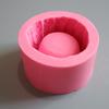 Wooden Pile Shape Silicone Mold Round Gypsum Concrete Pot Mold Succulent Flower Cement Pot Silicone Mold Candle Decoration Craft