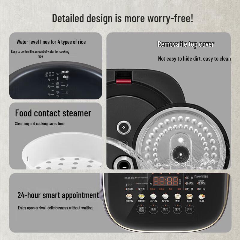 SUPOR 5L QC Series Smart Electric Rice Cooker CN Plug (adapter Included)
