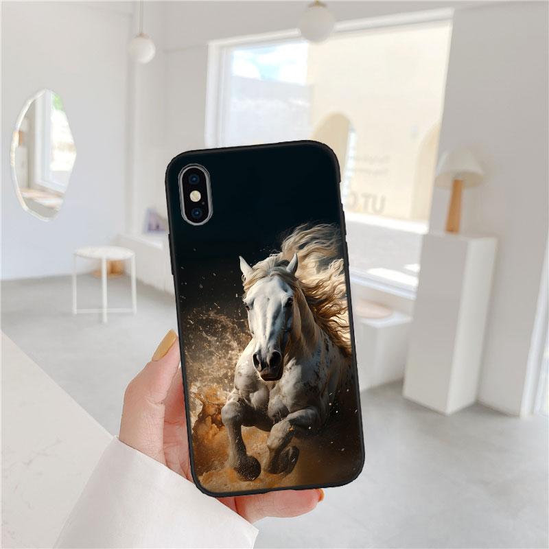 CJ53 Fine Horse Soft Shell Phone Case for Xiaomi Poco C40 C50 C51 C55 C65 C71 C75 F3 F5 F6 F7 M2 M3 Pro Ultra