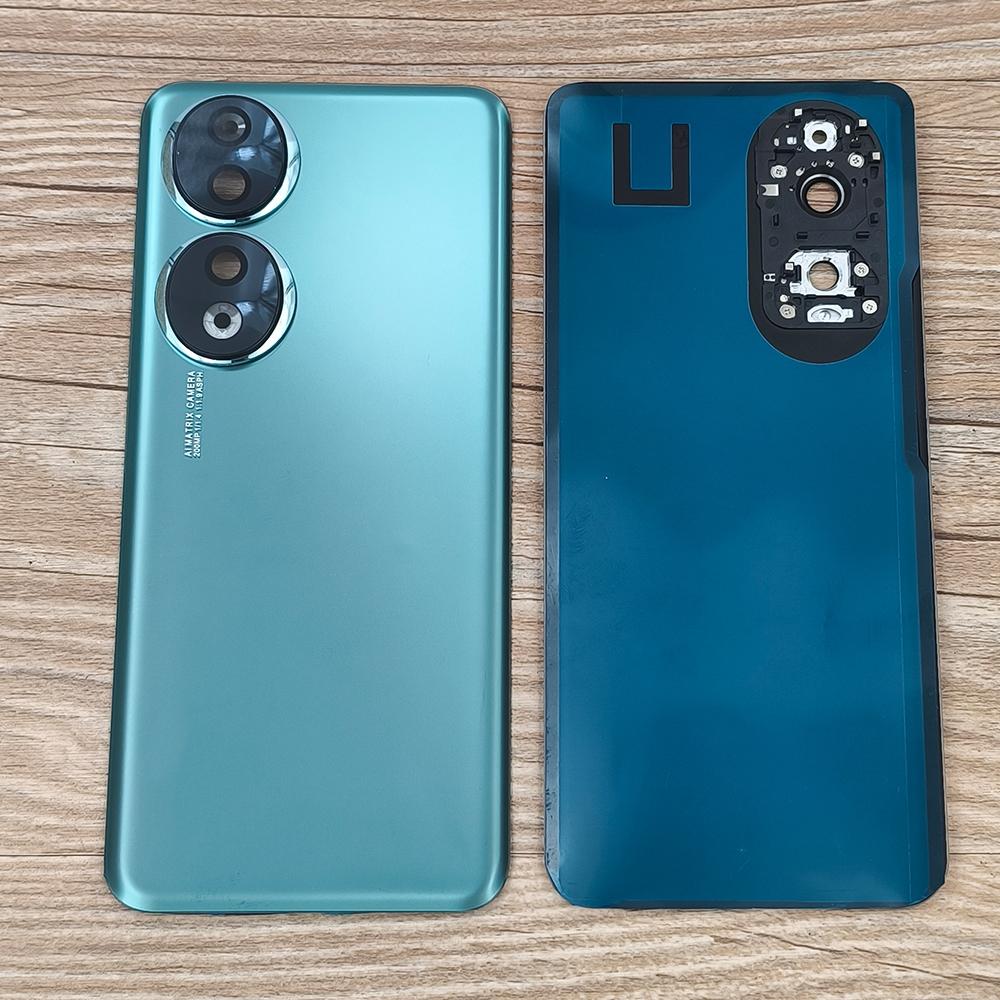 Entirely New For Honor 90 Glass Back Lid Housing Battery Cover Repair Replacement Parts With Lens Frame Covers and Adhesive