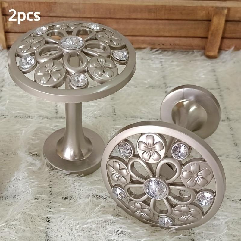 1 Pair Zinc Alloy Straight Rod Curtain Holders Wall Hanger Door And Window Decoration Additions
