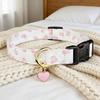 Solid Cotton Dog Collar Cute Heart And Strawberry Pendant Design Small Medium Large Dogs Collar Handmade Pendant Pet Cat Puppies