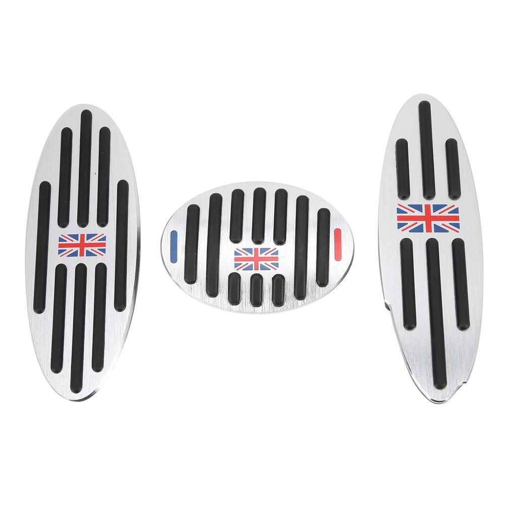 3PCS Accelerator Pad with Rest Step Stainless Steel PPE Rubber Replacement for F54 F55 F56 F60