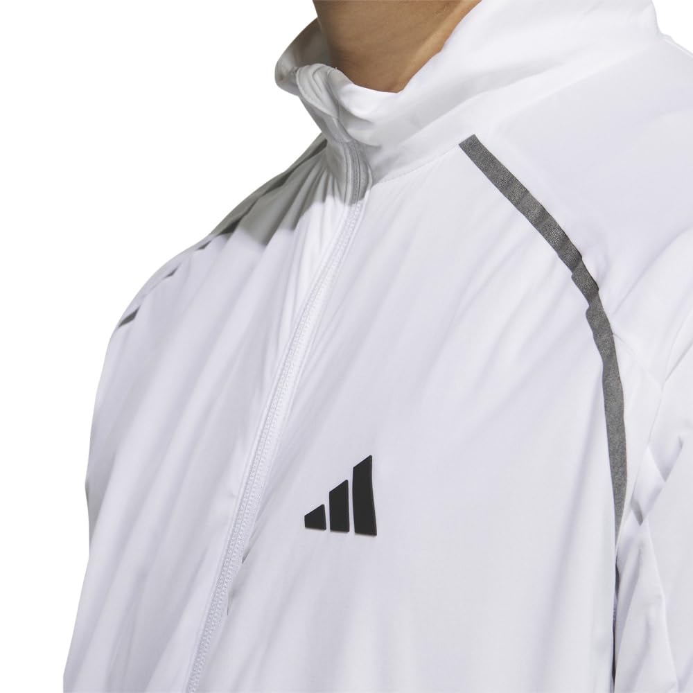 Golf Jacket Windproof Water Repellent Stretch Jacket White [Adidas Golf] WIND.RDY Men's