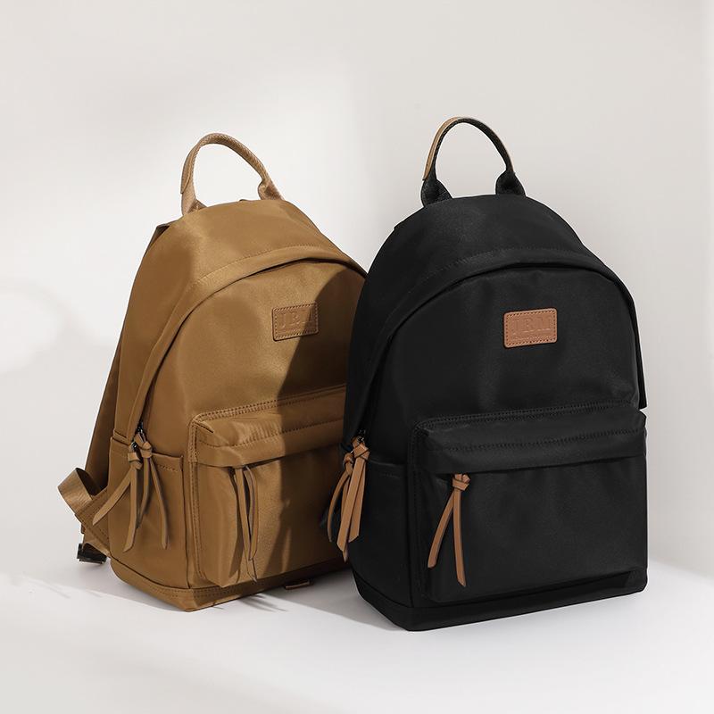 New Travel Backpack Trendy Japanese Solid Color Oxford Cloth College Student Versatile Schoolbag Women Fashion Large Capacity Backpack