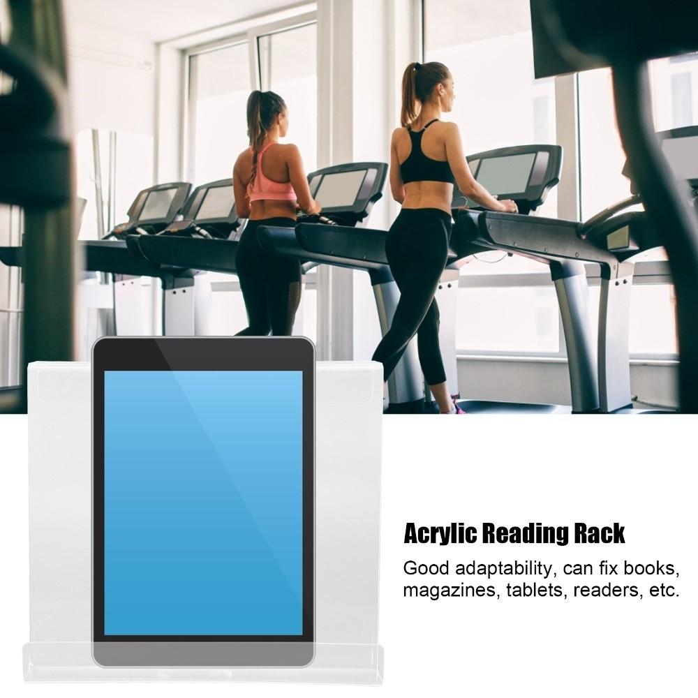 Transparent Magazine Reading Rack Acrylic Book Holder For Gym Exercise Reading