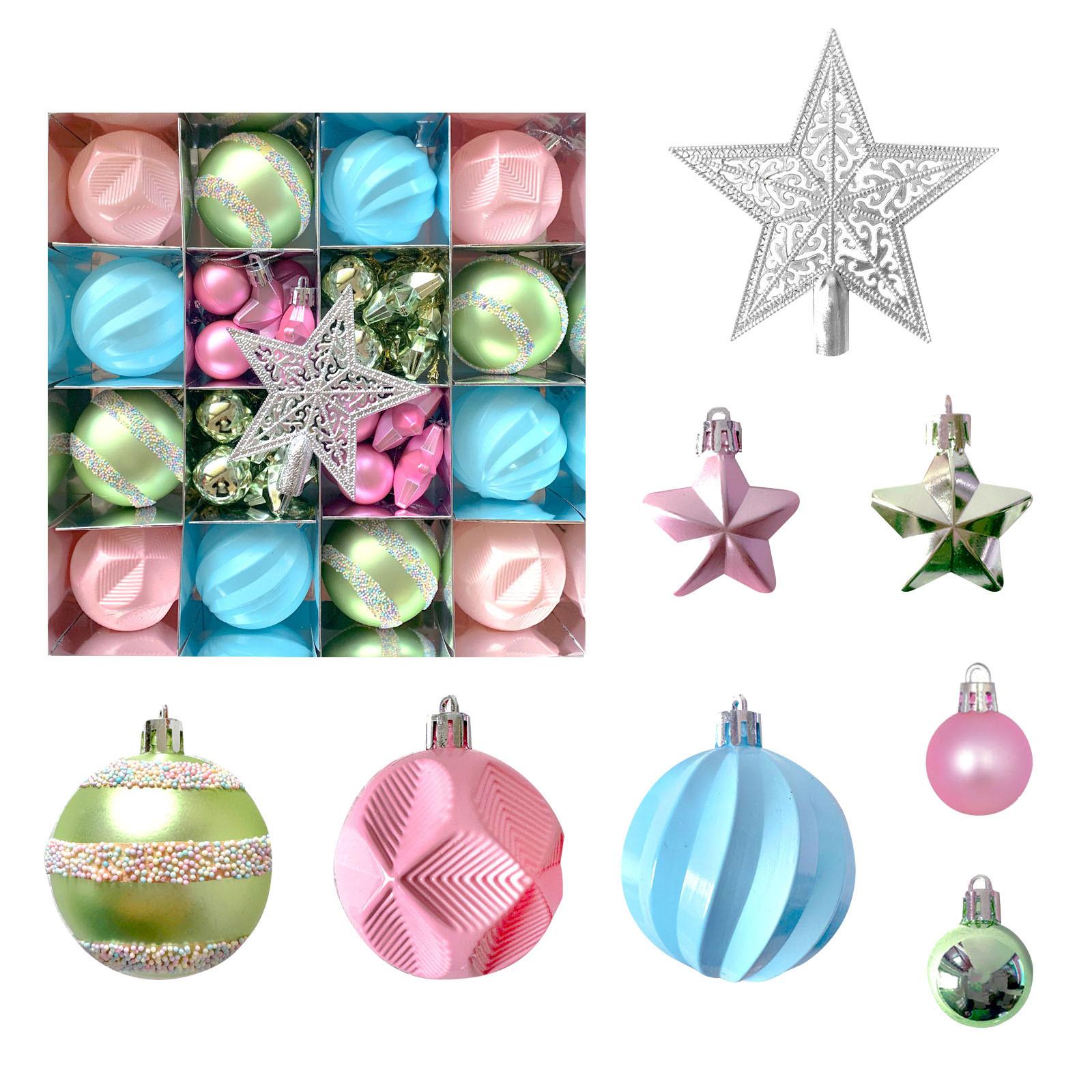 

Рождественский шар для украшения праздника, набор подвесных елочных украшений для праздничной вечеринки, домашний декор, елочные украшения One Size
