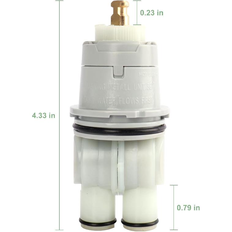 RP46074 Shower Valve Cartridge for Delta Single Handle Shower and Tub 13/14 Series Faucets, Universal Valve Cartridge Assembly, White-1PCS (RP46074)