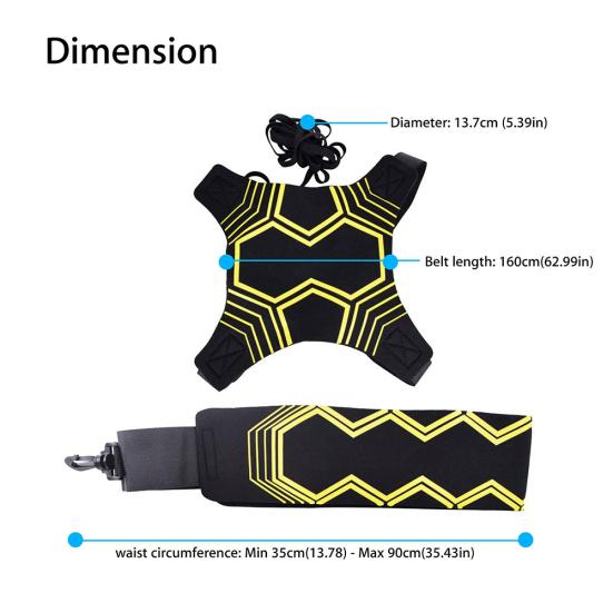 Adjustable Football Kick Trainer Soccer Kicker Training Aid Equipment Waist Belt