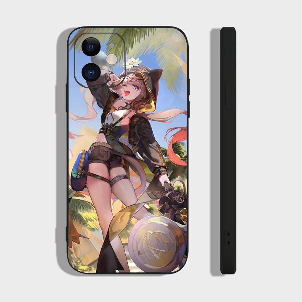 

Анимированный игровой чехол Pepe A-Arknights для iPhone 17 Air 16 15 14 13 Pro Max 11 12 Черный силиконовый чехол IPHONE 17PROMAX