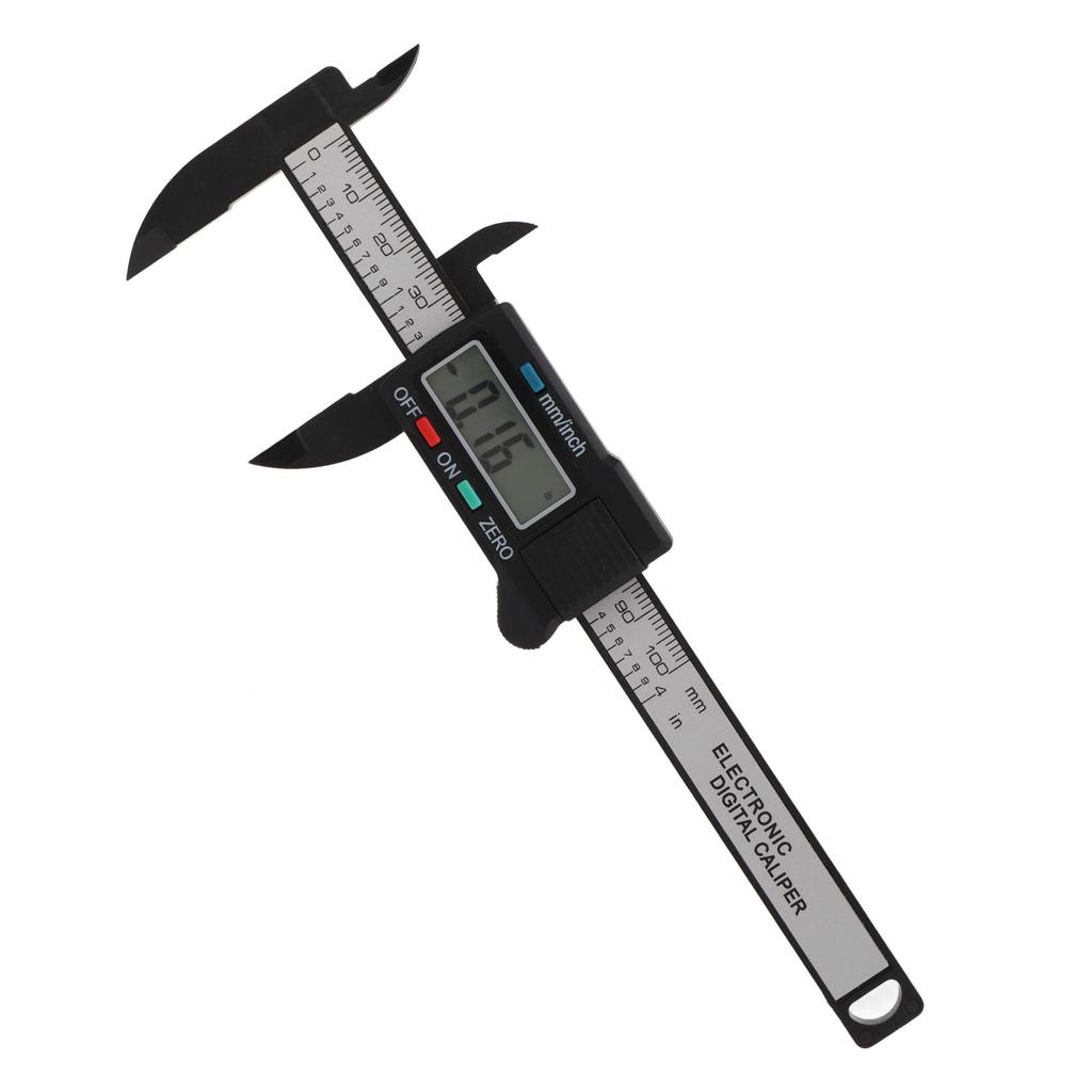 Digital Caliper Mini LED 0?100mm Plastic Lightweight Portable Easy Convenient Durable Caliper