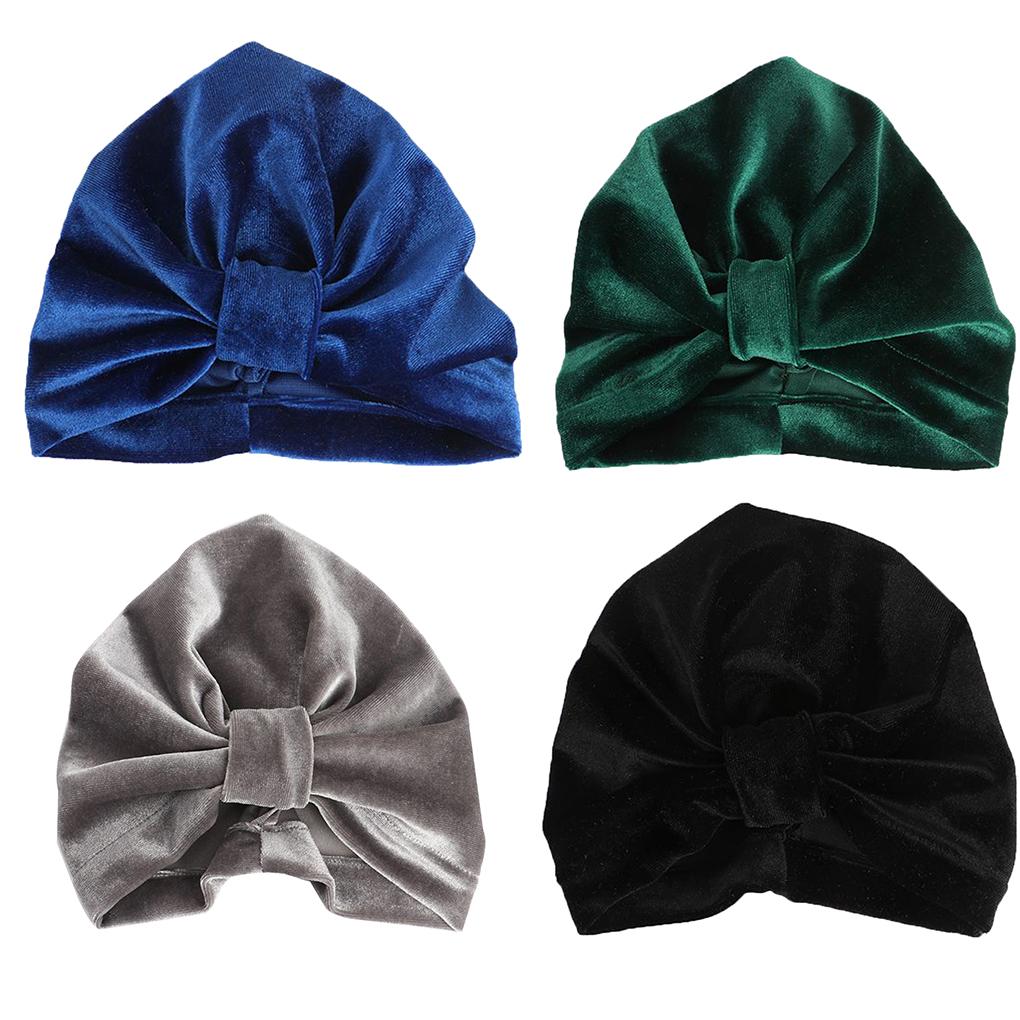 Baby Girls Turban Knot Head Wrap Cute Kids Rabbit Ear Hat Bunny Ear Velvet Cap
